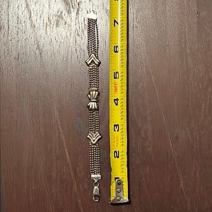 925 Sterling Silver multi strand BRACELET with ADORABLE Silver BOW!